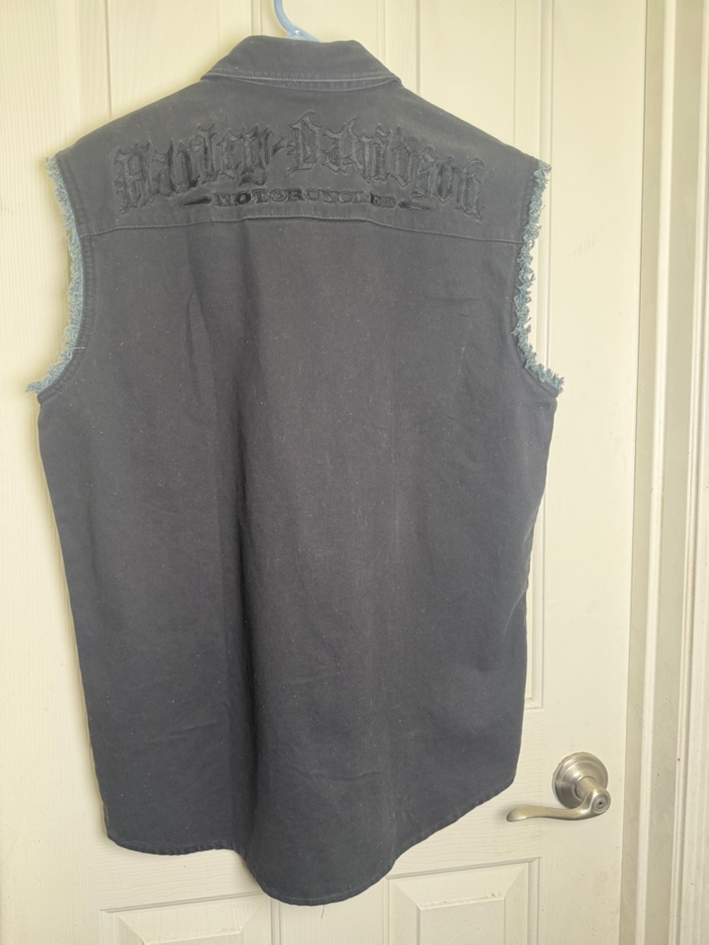 Harley vest medium men's denim new nwt - Picture 7 of 8